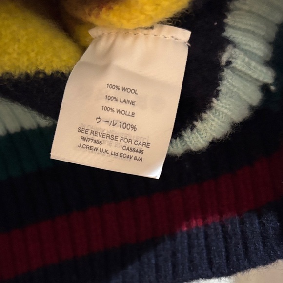 J. Crew Colorful Striped Crew Neck Sweater - Picture 5 of 9